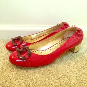 Juicy Couture | Red Low Block Heels